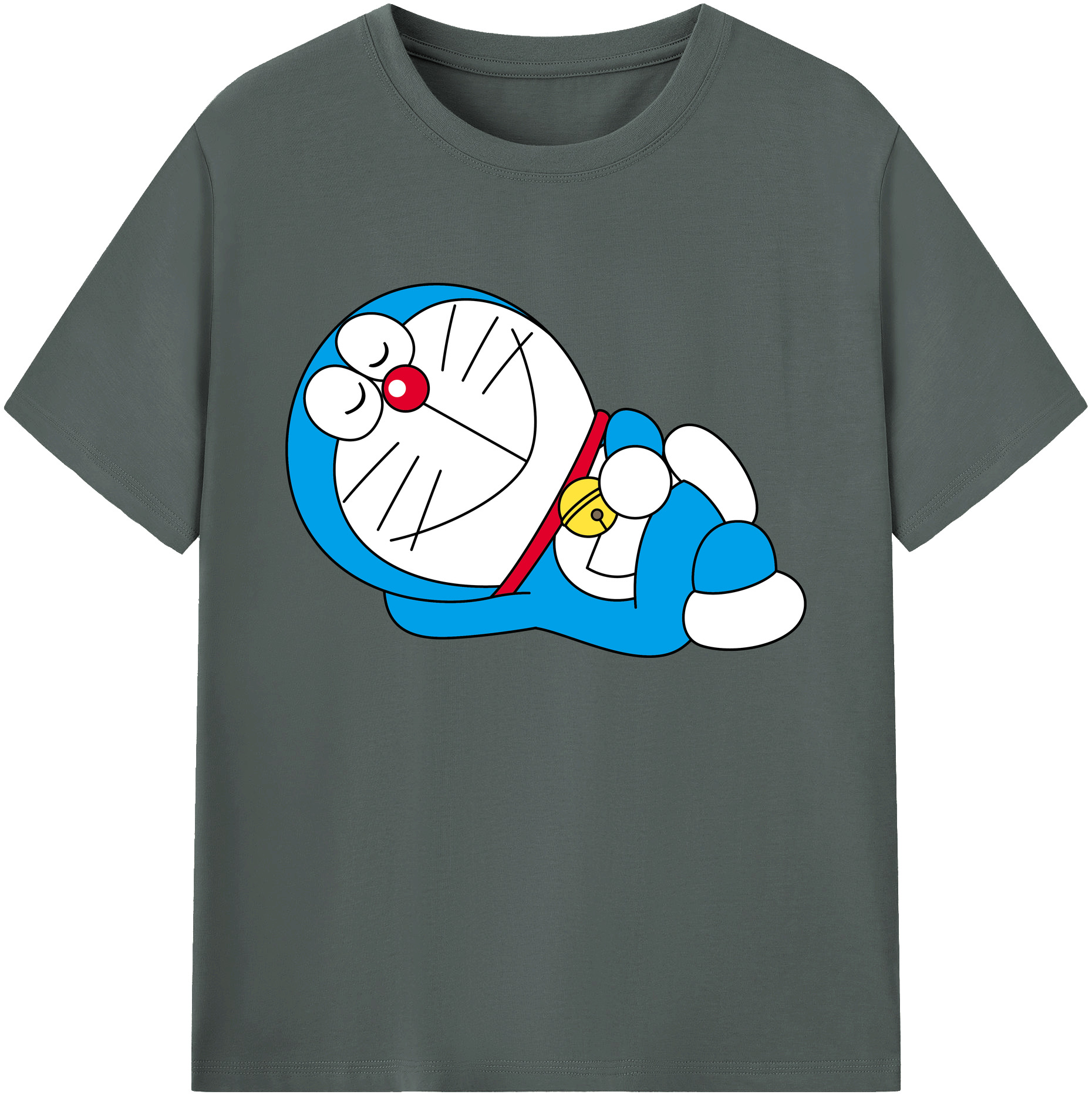 （画像用） ドラえもん Doraemon 綿100％ メンズ半袖Tシャツ｜肌触りやわらか＆通気性
